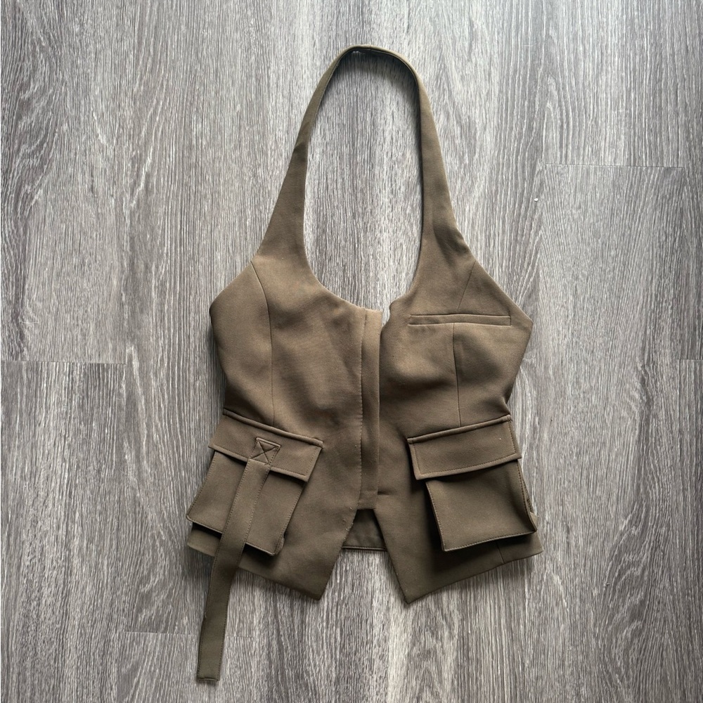 Zara Green Halter Top